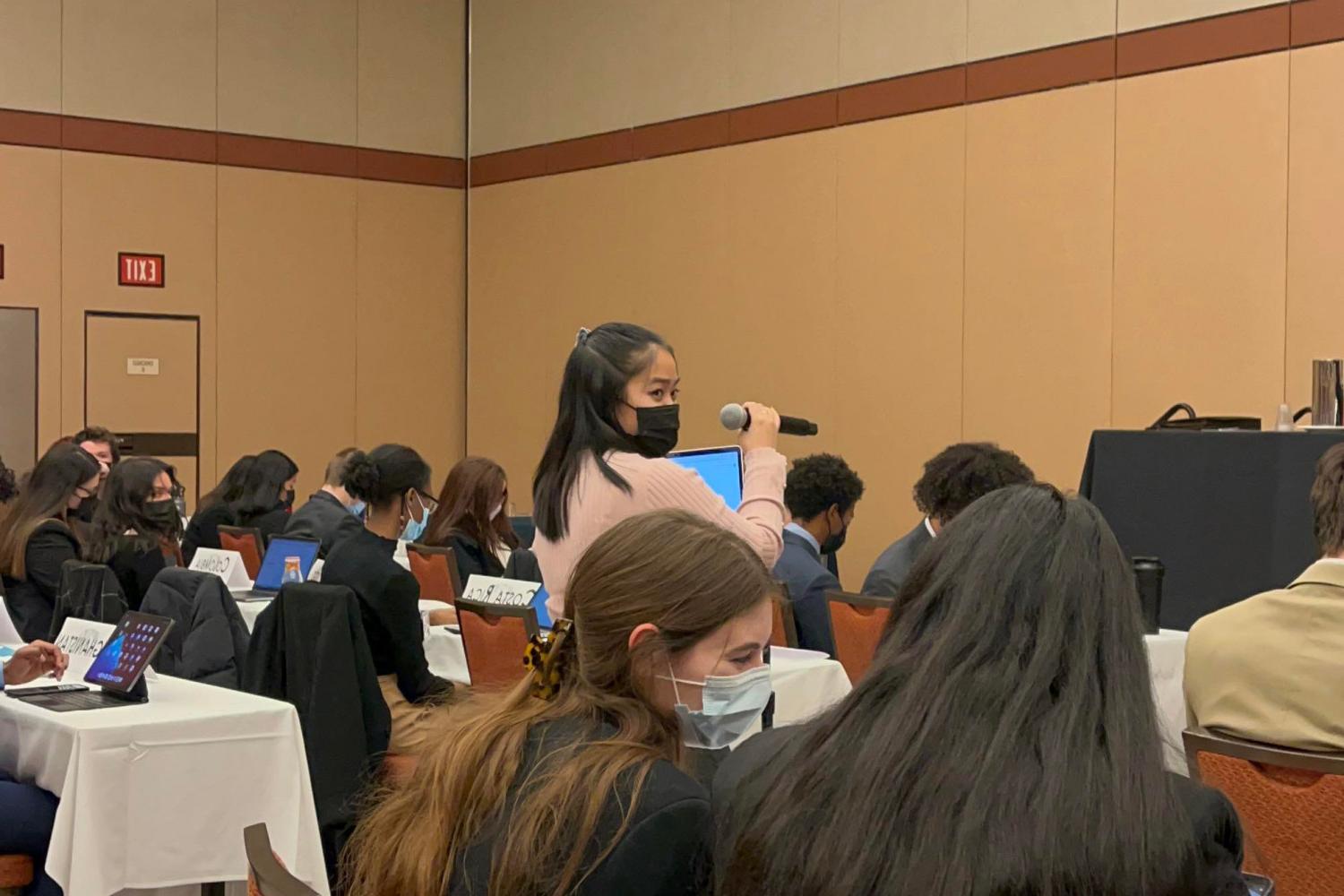 Model UN students attended the AMUN Conference in Chicago in fall 2021.