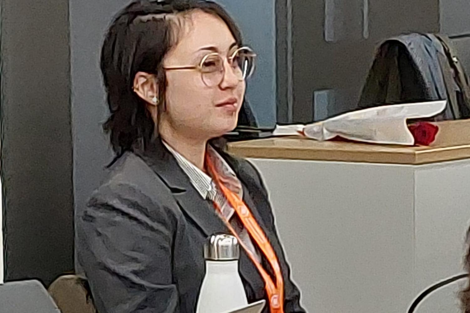 Laura Hung '23, representing the country of Thailand at the BIMUN Model UN Conference in 2022.